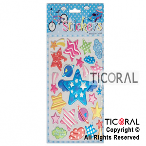 STICKER COMETAS Y ESTRELLAS HS3539-1 x 12